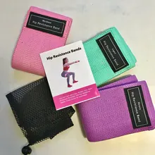 Conjunto de Bandas de resistencia para entrenamiento, banda deportiva de goma elástica para glúteos, equipo de Fitness para Yoga, entrenamiento de gimnasia, Bandas elásticas de tela