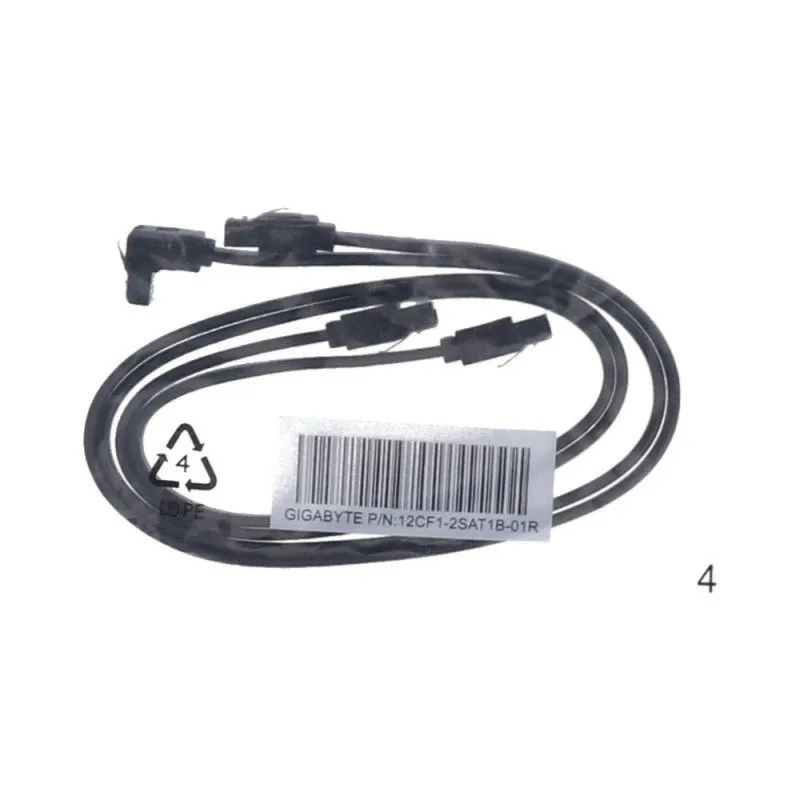 Кабель SATA Gigabyte 12CF1 2SAT1B 01/2R 0.5m (2 шт. в упаковке)|Компьютерные кабели и разъемы| |