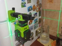 Clubiona-Nivel láser de línea IE16R, profesional, alemán, Core, para suelo y techo, 4D, verde, con batería de iones de litio de 5000mah