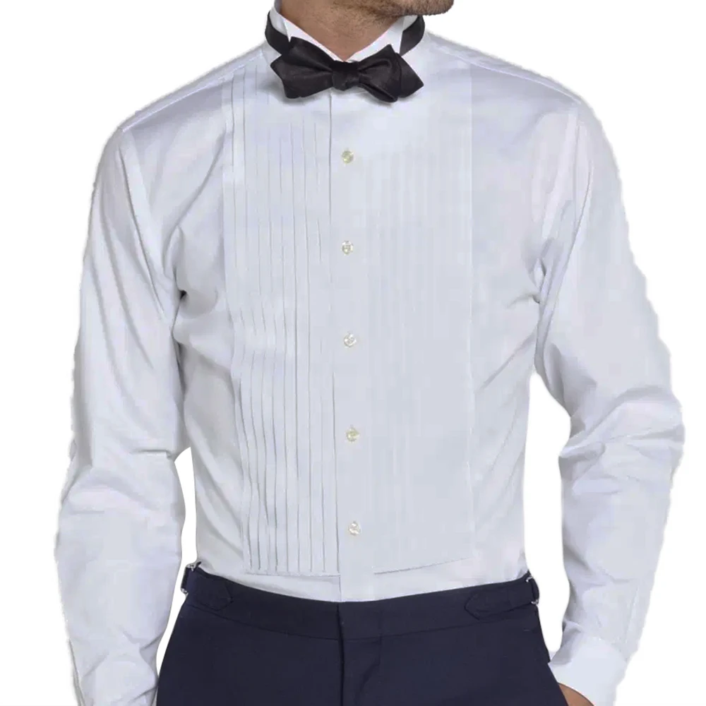 plain front tuxedo shirt