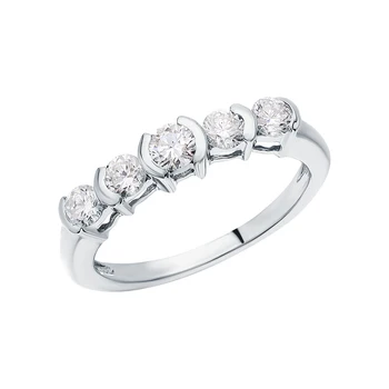 

Gold ring with diamonds sunlight sample 585