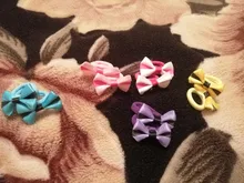 10 Uds. De coleteros de lunares para niña, bandas de goma elásticas para el cabello, accesorios para el cabello, coletero