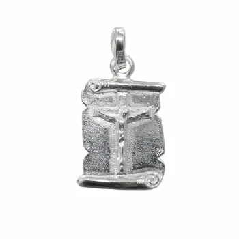 

Pendant 925 Sterling silver m sheet parchment with Christ crucifix [1185]