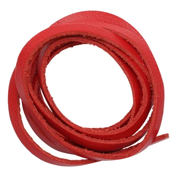 

Genuine leather cord 5mm * 1 m, design #302, 100% leather (red)