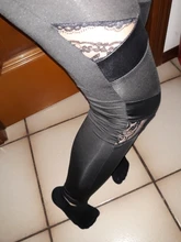 Mallas de entrenamiento de cuero para primavera y otoño, Leggings modernos encantadores, de encaje, sexys, elásticos, 2020
