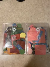 JAINWU 4 unids/set a prueba de polvo acabado bolsa pequeña engrosada de la escuela primaria bolsa de papelería de Bill bolsa de papelería de la escuela