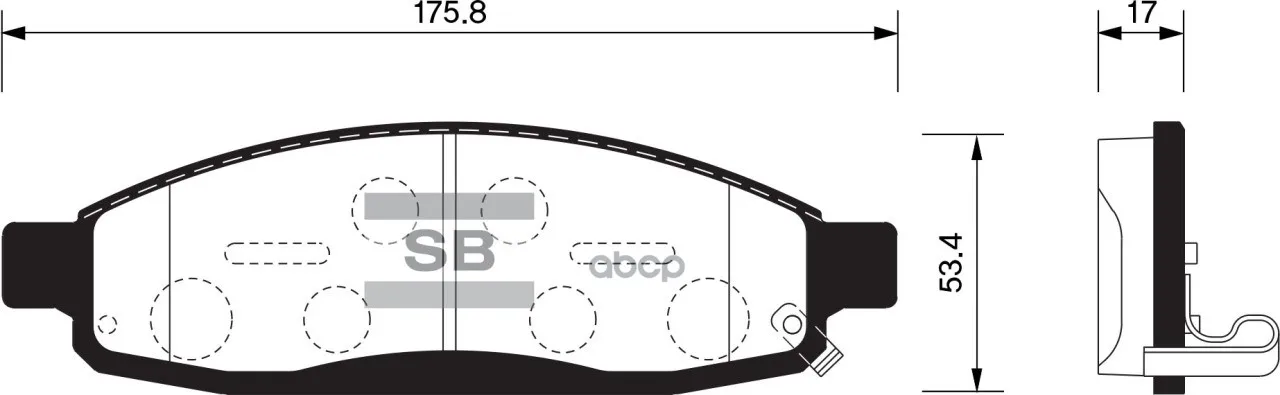 Sp1446_колодки Дисковые Передние! Nissan Armada 04-06/Titan 05-0