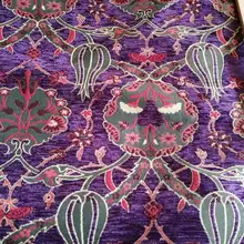 Турецкий анатолийский цветочный классический дизайн синель ткань