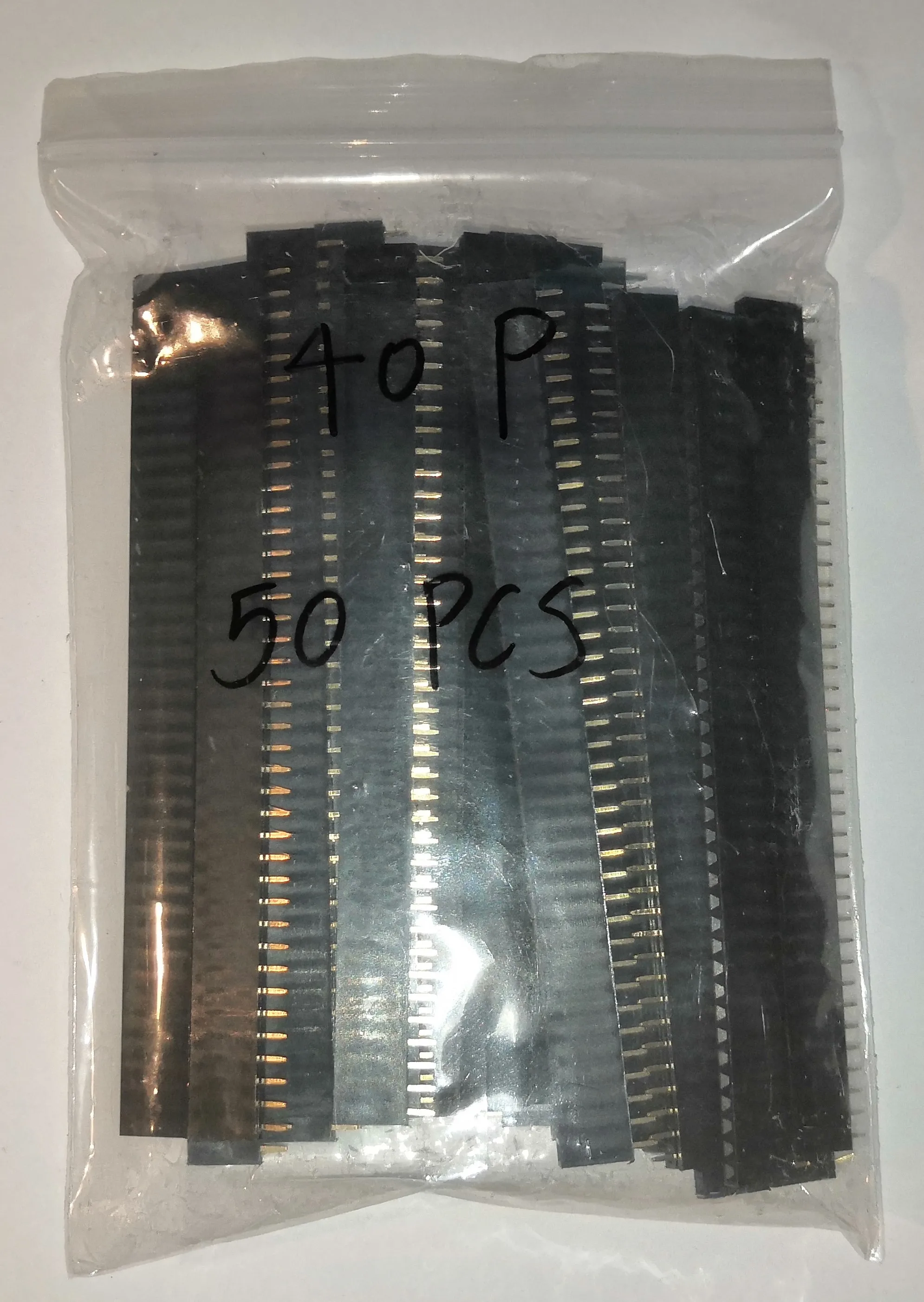 50Pcs 40Pin 2.54mm Single Row Straight Male Pin Header Strip For PBC Ardunio UK 