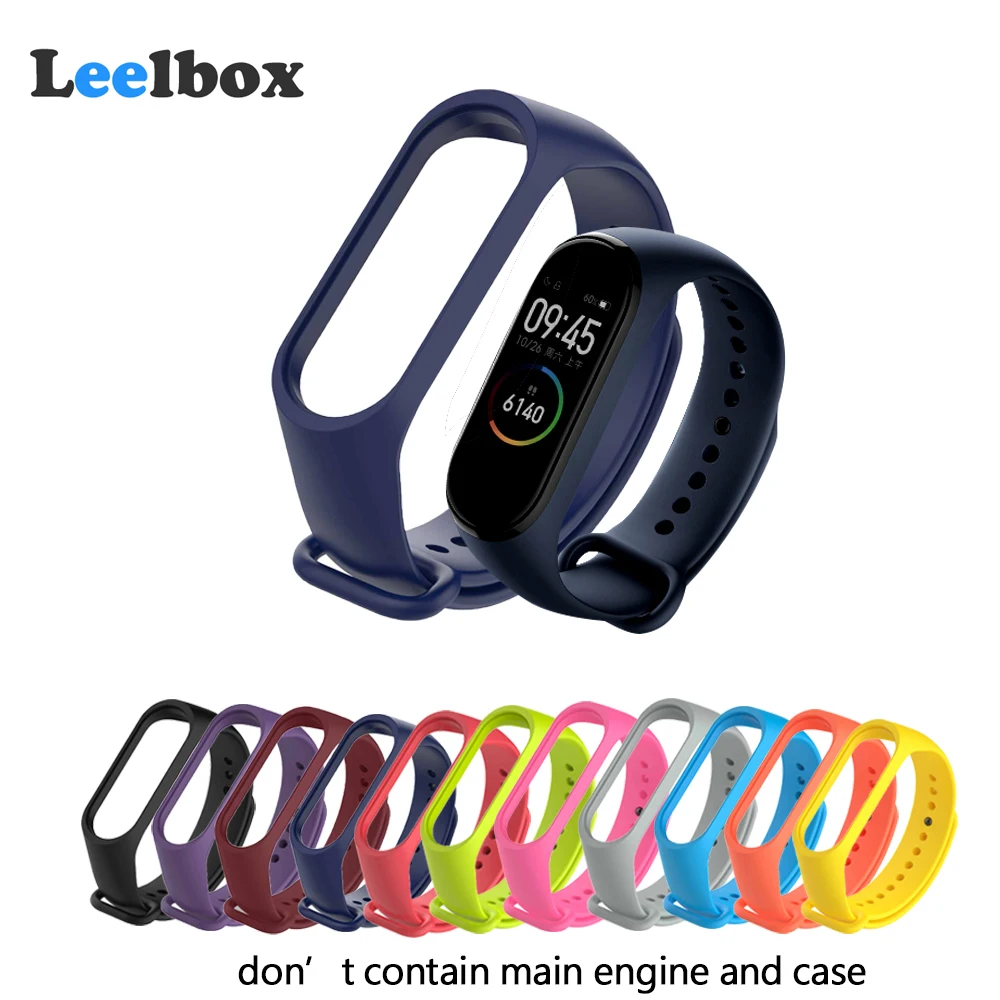 Mi Band 3 4 ремешок Спортивные Силиконовые часы браслет mi band аксессуары Смарт для Xiaomi