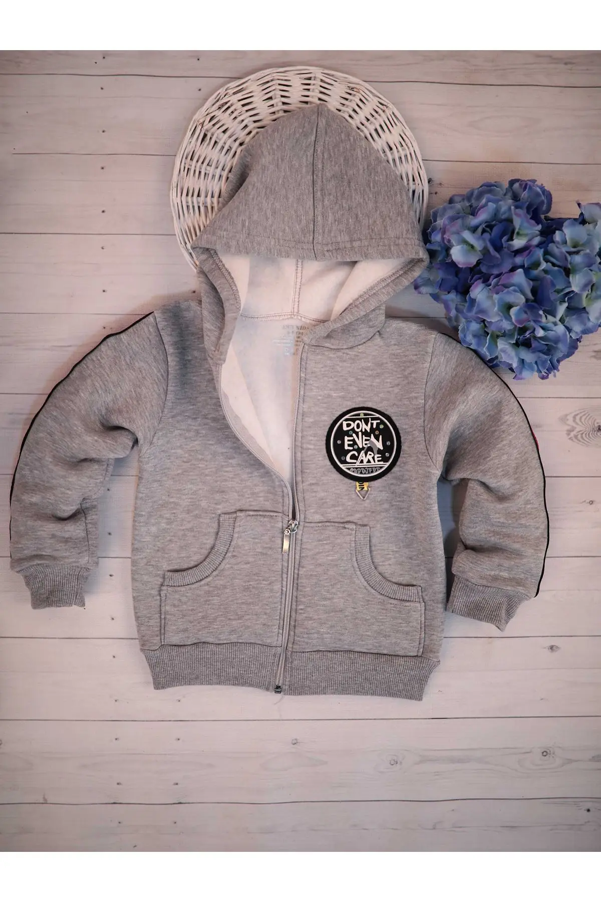 Серая зимняя стеганая куртка для девочек|Толстовки и кофты| |