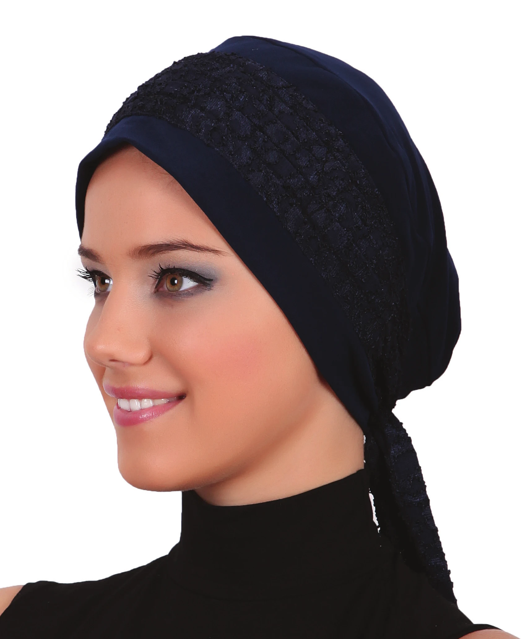 2022 New Fashion Lace Bandana Ready Made Turban Hijab Bonnet Scarf Cancer Cap Special Women Product Beret Bandana Muslim