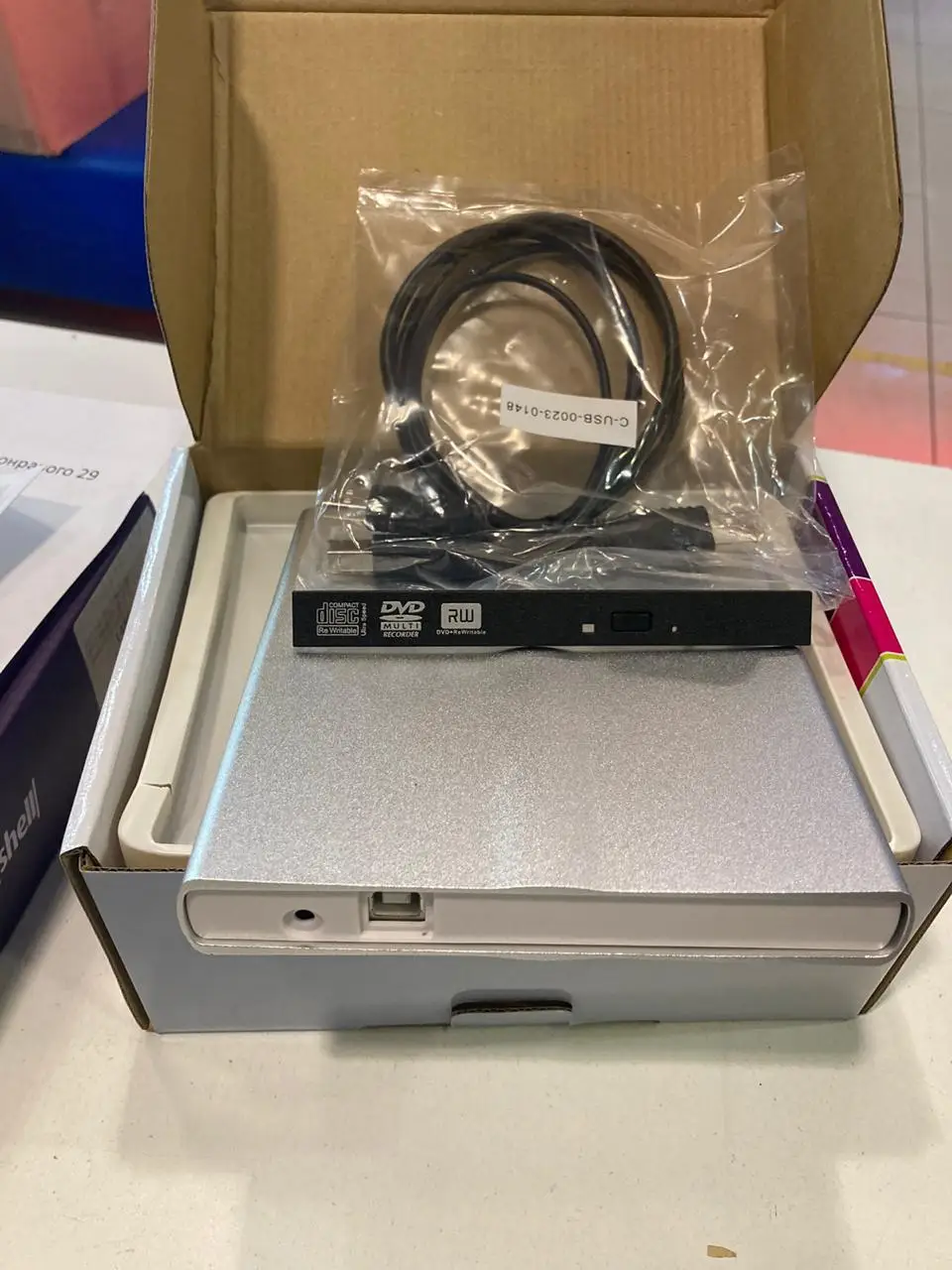 Carcasa externa para unidad óptica SATA, USB 12,7mm, USB 2,0 ► Foto 2/3