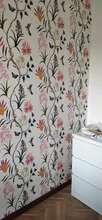 Flower Wallpaper Self-Adhesive Bedroom Kitchen Living-Room Home-Decoration Floral Modern