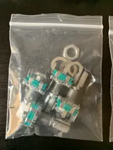 Codificador rotativo de eje ciruela EC11, interruptor largo de manija, 15mm, 20mm, potenciómetro Digital con interruptores