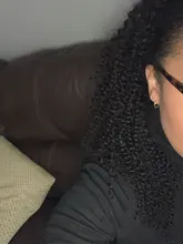 Coleta de pelo rizado Afro, cabello humano Remy brasileño con cordón, coleta Ombre, extensiones de cabello