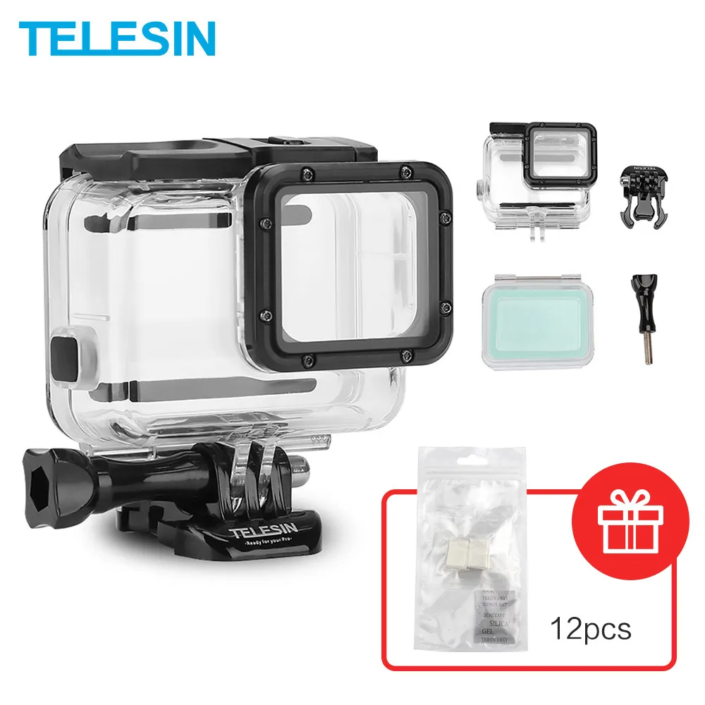 

TELESIN 45M Diving Underwater Housing Waterproof Touch Shell Protective Cage Case For GoPro Hero5/6/7 Action Camera Accessories