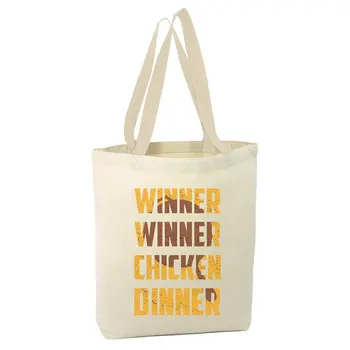 

Angemiel Bag Pubg Chicken Dinner Shopping Beach Tote Bag
