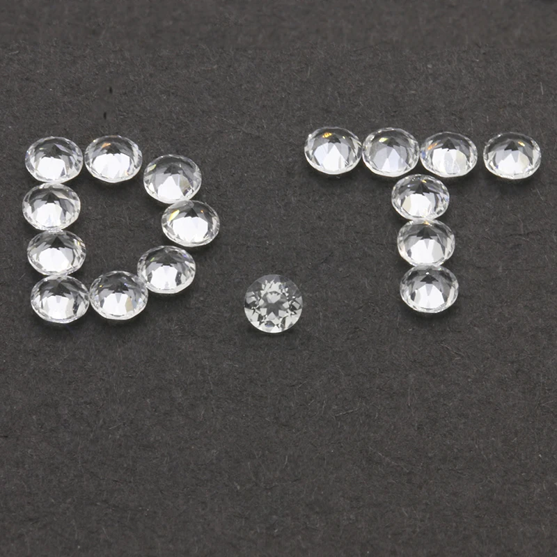 

High Quality Natural White Topaz Round Cut 3.5-6.5mm Jewelry Rings Earings Nade Inlay Manufaturer