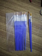 12 Uds. De pinceles de nailon para pintar, accesorios de arte para niños, pincel para pintar con acuarela, artículos de dibujo artístico