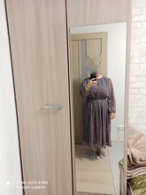 Women Summer Spring-Dress Vestidos A-Line Long-Sleeve Dot Print Midi Chiffon S.FLAVOR