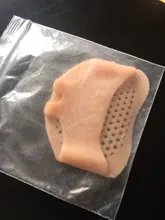 Plantillas almohadillas para suelas para mujeres zapatos de tacón alto antideslizantes protección alivio del dolor pies ampolla cuidado de los dedos de los pies insertar silicona suave gel de la mitad de la yarda Invis