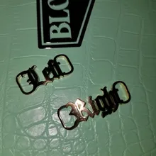 Placa para zapatos de acero inoxidable personalizable para chica, accesorio para deportivas, hebilla con nombre, niña, estilo bohemio, kpop