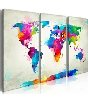 

Picture-World Map: An Explosion of Colors