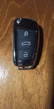 Funda de goma para mando a distancia de coche Audi, repuesto de 3 botones para A1 S1 A3 A4 A5 A6 A8 Q5 Q7 TT RS