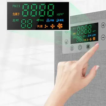 

Air Purifier With Wireless Speaker Digital Display Built-In Uv Germicidal Lamp Energy Saving Multi-Function Smart Air Purifier