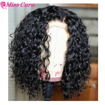 

Miss Cara Water Wave Front Wig Bob Lace Front Wigs Pre Plucked 13x4 Lace Frontal Wig Malaysian Human Hair Front Wigs Bob Wigs