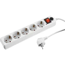 Фильтр сетевой STAYER 1.5 м, 2500 Вт, 5 гнезд 55066-1.5