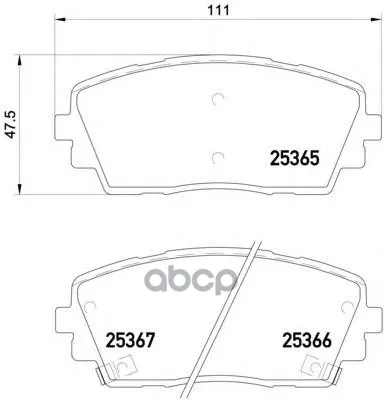 P30053_колодки Дисковые Передние! Kia Picanto 1.0/1.2 11 Brembo P30053 Brembo арт. P30053