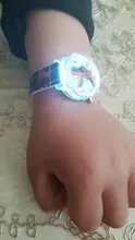 Disney-reloj de cuarzo de cuero para niños, cronógrafo de Spiderman flash, regalo de cumpleaños