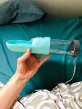 Botella de agua portátil para perros pequeños y grandes, bol para beber de 300ml para mascotas, dispensador para alimentación de gatos, para exterior