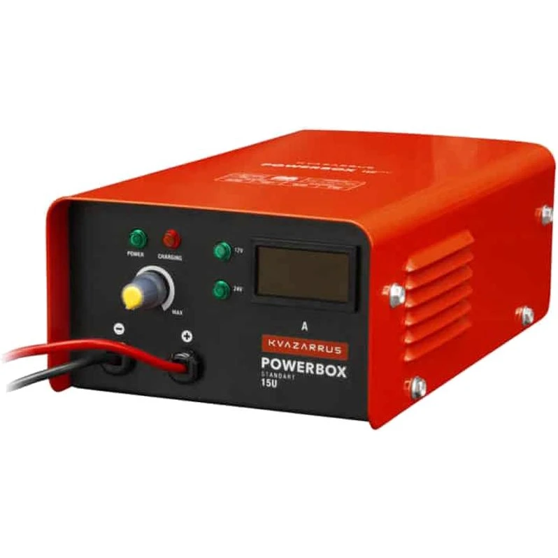 Пуско-зарядное устройство KVAZARRUS PowerBox 15U (300 А/ч; 15 А; амперметр; ускоренная зарядка; защита от перегрева; дис