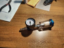 pistola de pintura, manómetro de regulador de aire + herramienta de filtro de trampa de agua en línea + adaptador JP/EU/US, herramientas neumáticas, accesorios para aerografo