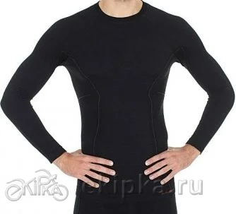 

Brubeck Turtleneck men's Active Wool, black (XXL)