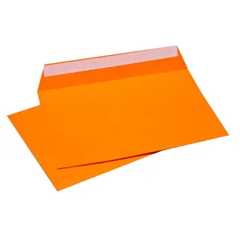 

Envelope orange, C6 format, 120g/m2 density, tape, 20 PCs.
