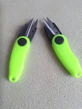 Tijeras para pescado en forma de Camarón, accesorios de acero inoxidable, Sedal plegable, cortapelos, aparejos de pesca
