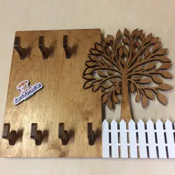 

Деревянная полка-ключница навесная, настенная вешалка для ключей, держатель, настенный органайзе украшения дома