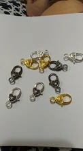 10 unids/lote ganchos de broche de langosta de mono de plata antigua para collar pulsera cadena accesorio de joyería para manualidades hallazgos 26*15MM