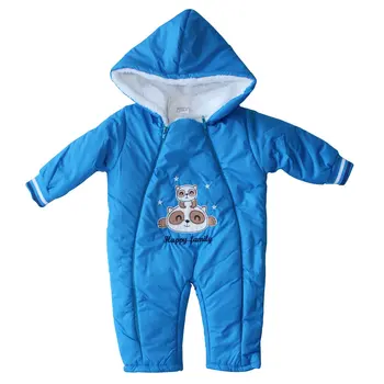 

Blue Happy Family Embroidered Cosmonaut Jumpsuit