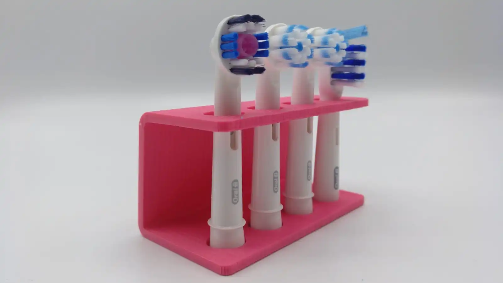 Soporte/soporte para cepillo de dientes eléctrico Oral-B con bandeja de  goteo - Individual con soportes para cabezales dobles - Soporte para  compartir