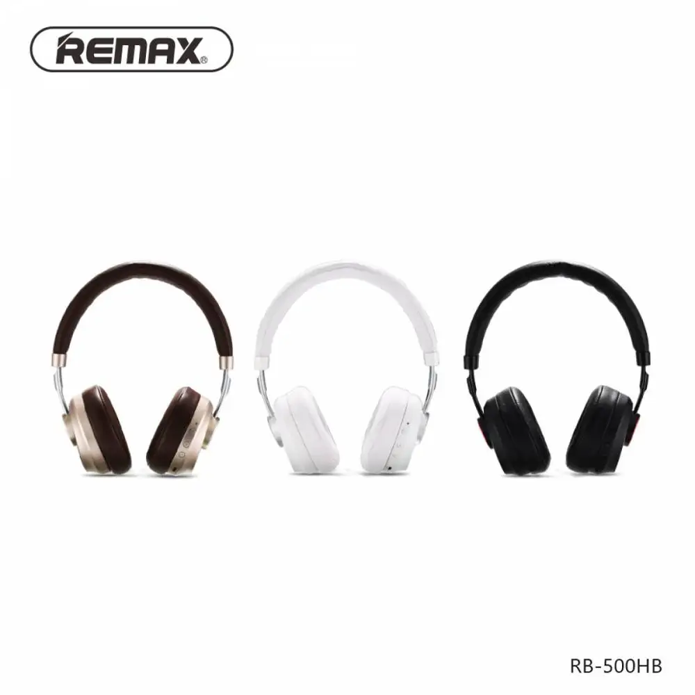 REMAX RB 500HB Bluetooth наушники с HD микрофоном и шумоподавлением HIFI Звук 3D стерео До 16