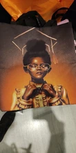 Bolso de mano con estampado Afro para mujer, bolsa de moda de África, bolso de compras para adolescentes, negro, marrón, para viaje