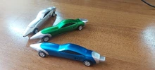 Uds divertido novedad coche de carreras diseño bolígrafos Portable creativo bolígrafo de calidad para niño, niños, juguete Oficina escuela suministros
