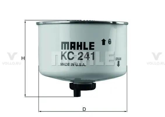 KNECHT KC241D Фильтр топливный LAND ROVER DISCOVERY/RANGE ROVER 2.7D-3.6D 04