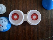 Easysmall Cosplay azul ojos crarzy lentes de contacto anual de belleza alumno de fiesta colorido 2 unids/par miopía receta