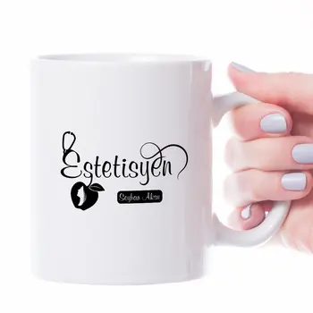 

Personalized Professional Esthetician Design White Mug Cup-3